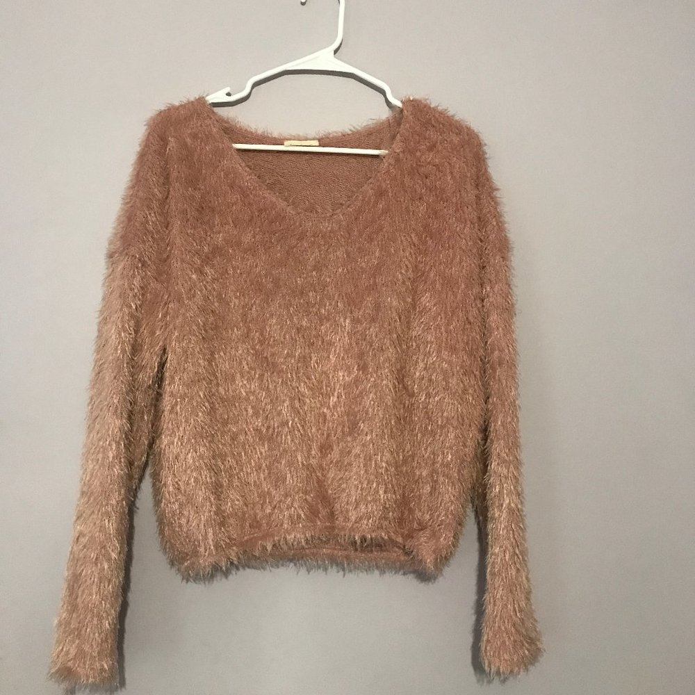 Pink Fuzzy Sweater